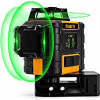 KAIWEETS KT360A 3D Nivel Láser Verde- 3X360° Nivel Láser Autonivelante- 30m Nivelador láser- Hasta 60m en Modo de…